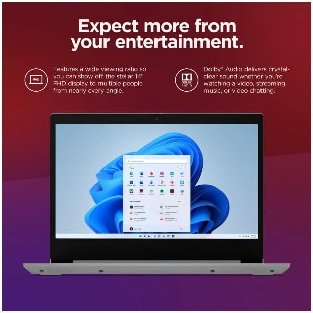 Lenovo IdeaPad Intel Core I5 256GB SSD Windows 11 (New)