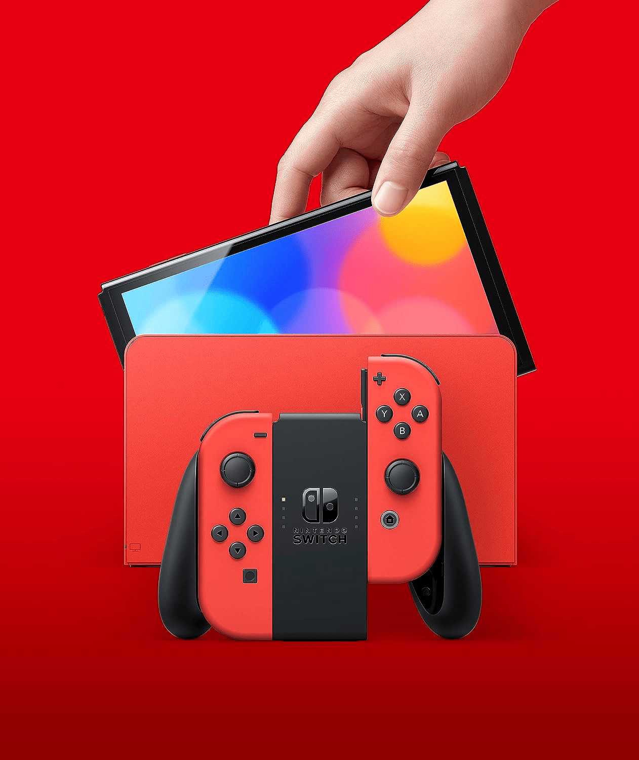 Buy Nintendo Switch – OLED Neon Red & Neon Blue Joy-Con at the best price  in Mauritius