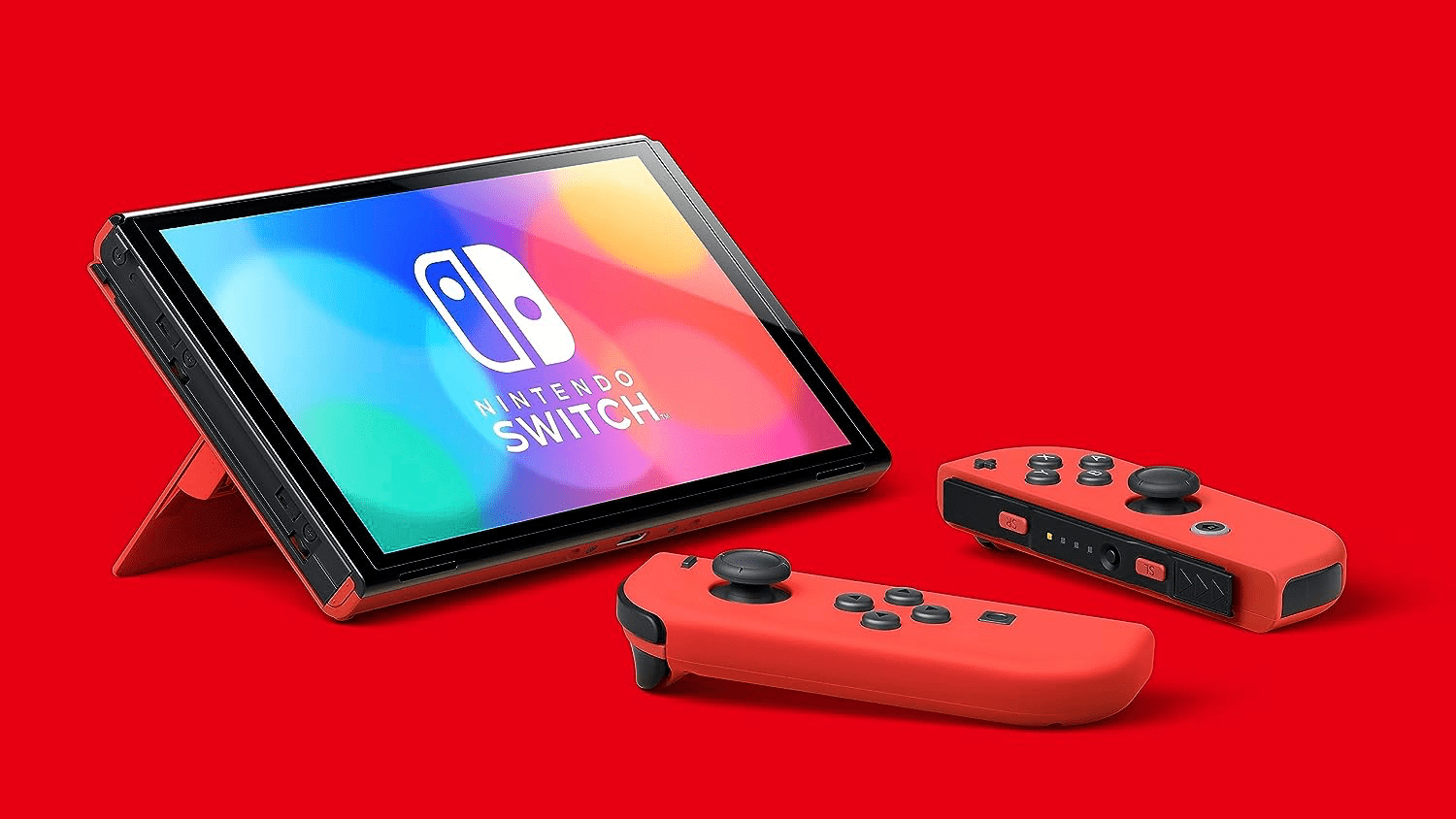 Buy Nintendo Switch – OLED Neon Red & Neon Blue Joy-Con at the best price  in Mauritius